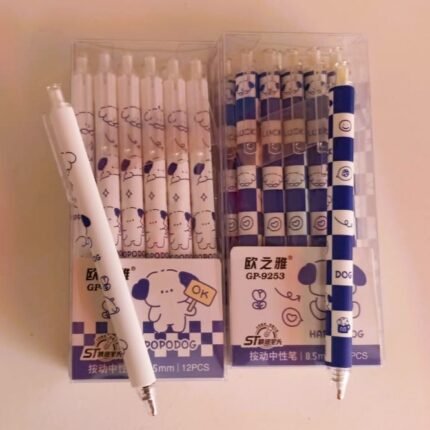 Lapiceros Popodog – Negro 0.5 x12 UND