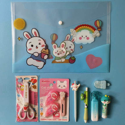 PACK ÚTILES ESCOLARES KAWAII - AMARILLO