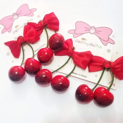 Ganchos de cereza para el cabello