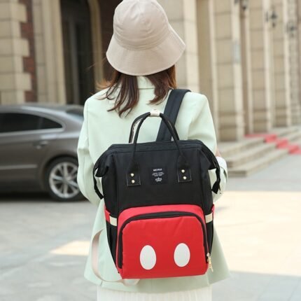 Pañalera con diseño Mickey