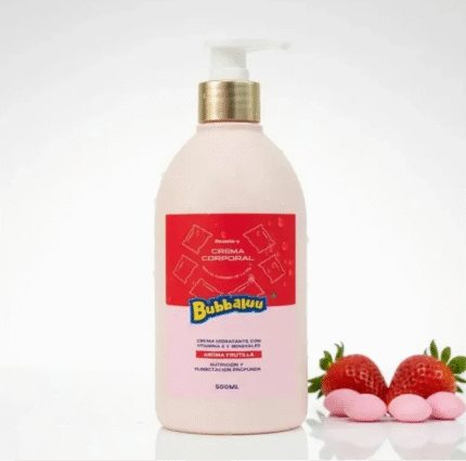 🍓 Crema Corporal Bubbaluu – Aroma Fresa 🍓